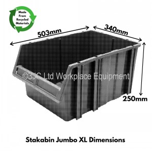 Stakabin Freestanding Parts Bins Size 6 Jumbo XL